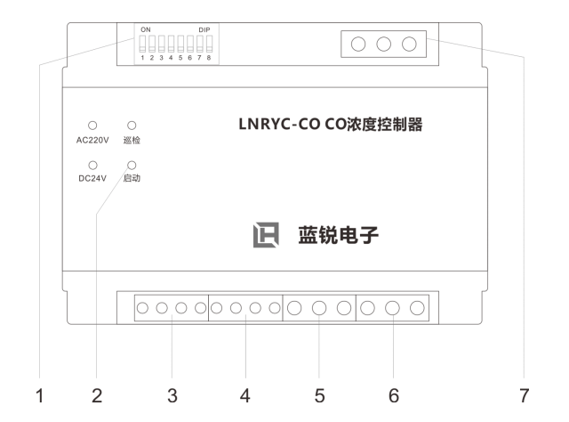 车库一氧化碳浓度控制器端子