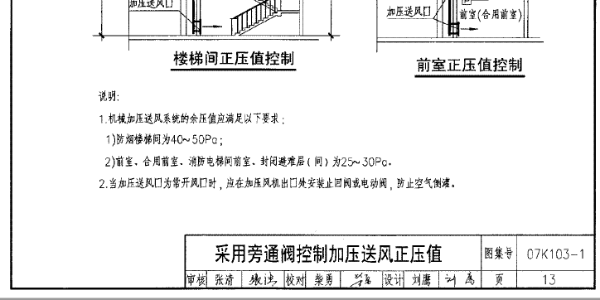 防排烟系统中余压探测器的设置