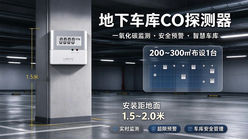 蓝锐地下车库CO探测器